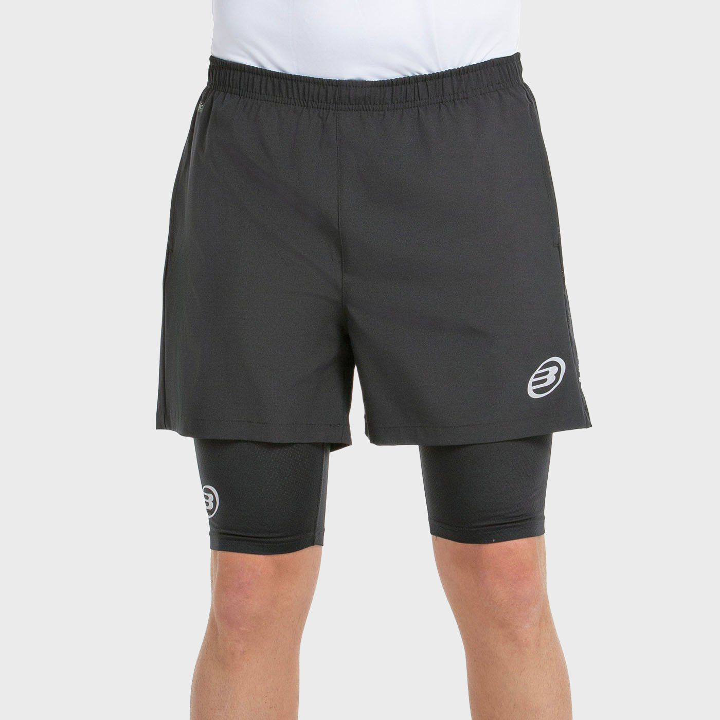 Bullpadel Meta men's padel shorts in black, size XL