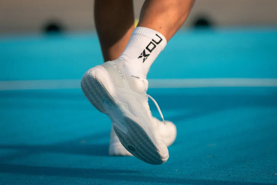 NOX AT10 PRO White/Grey Padel Shoes 2026