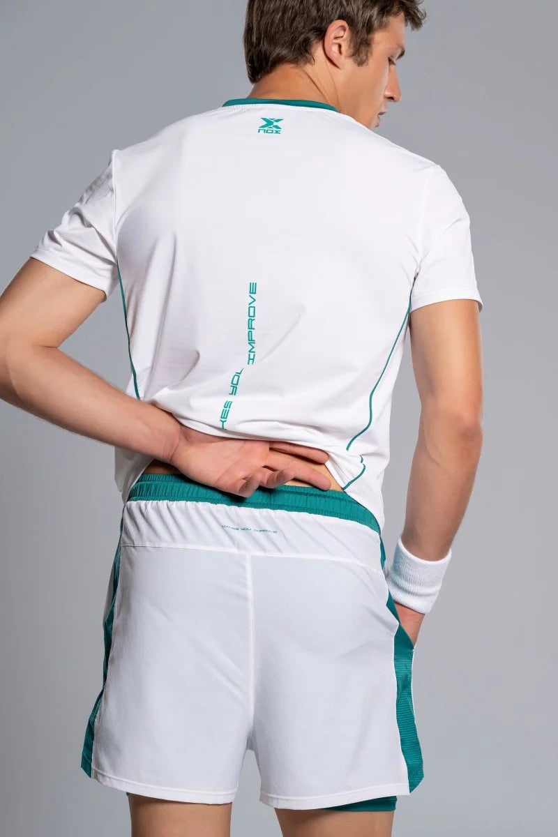 MEN'S SHORT PRO WHITE/IVY GREEN