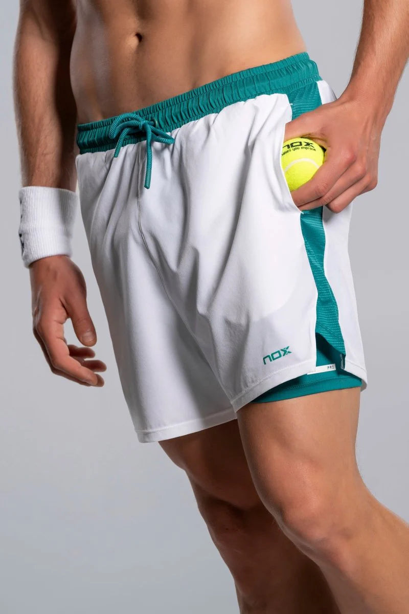 MEN'S SHORT PRO WHITE/IVY GREEN
