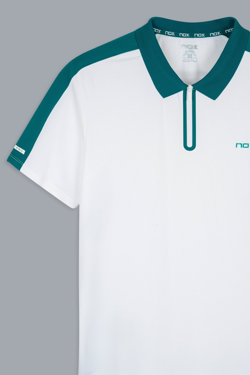 MEN'S PRO WHITE/IVY GREEN POLO