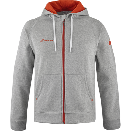 Exercise Hood Jacket Men Flecked gray
