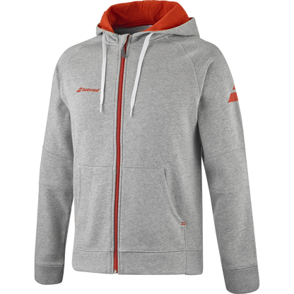 Exercise Hood Jacket Men Flecked gray