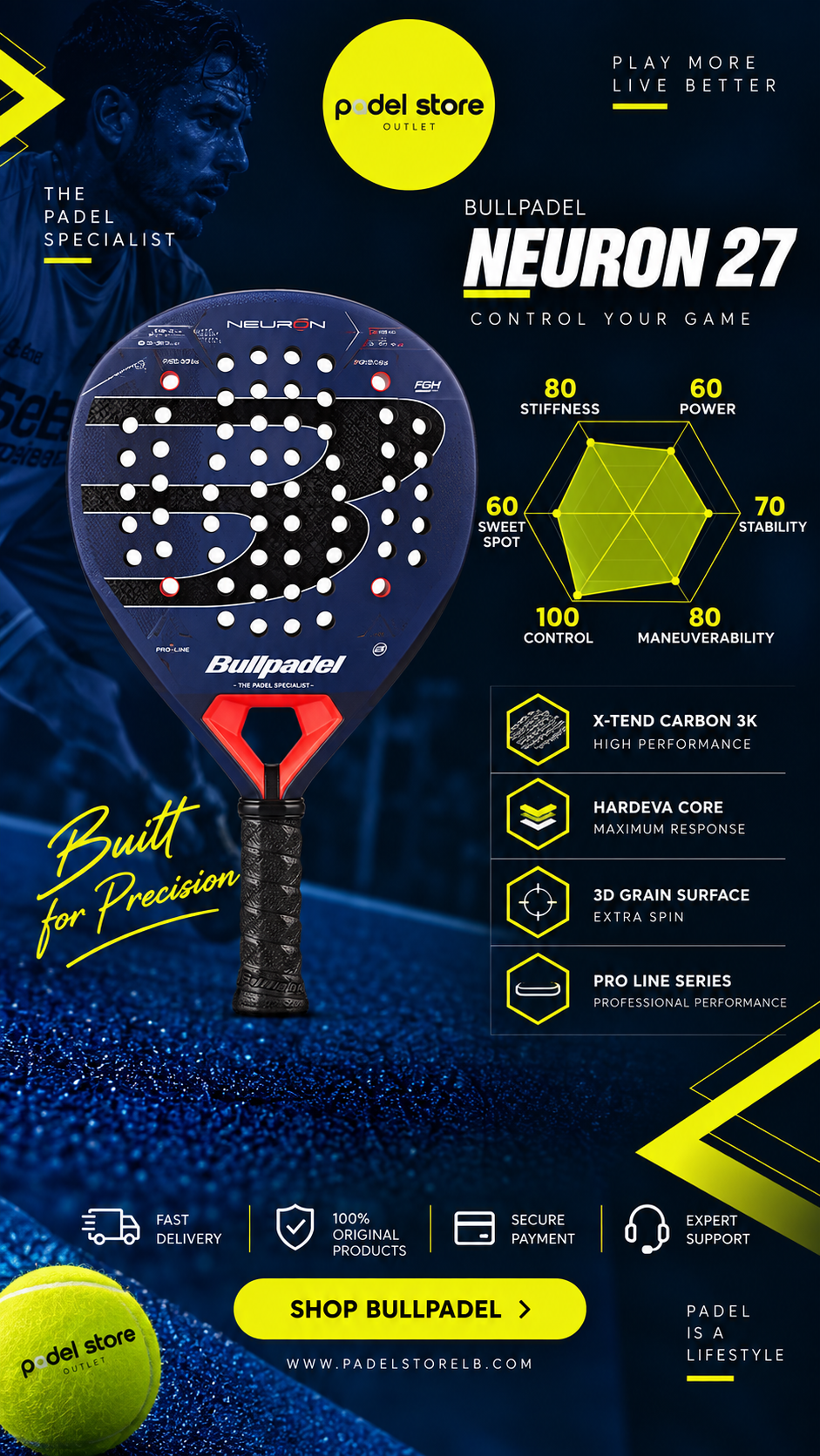 Bullpadel Neuron 2027 Padel Racket