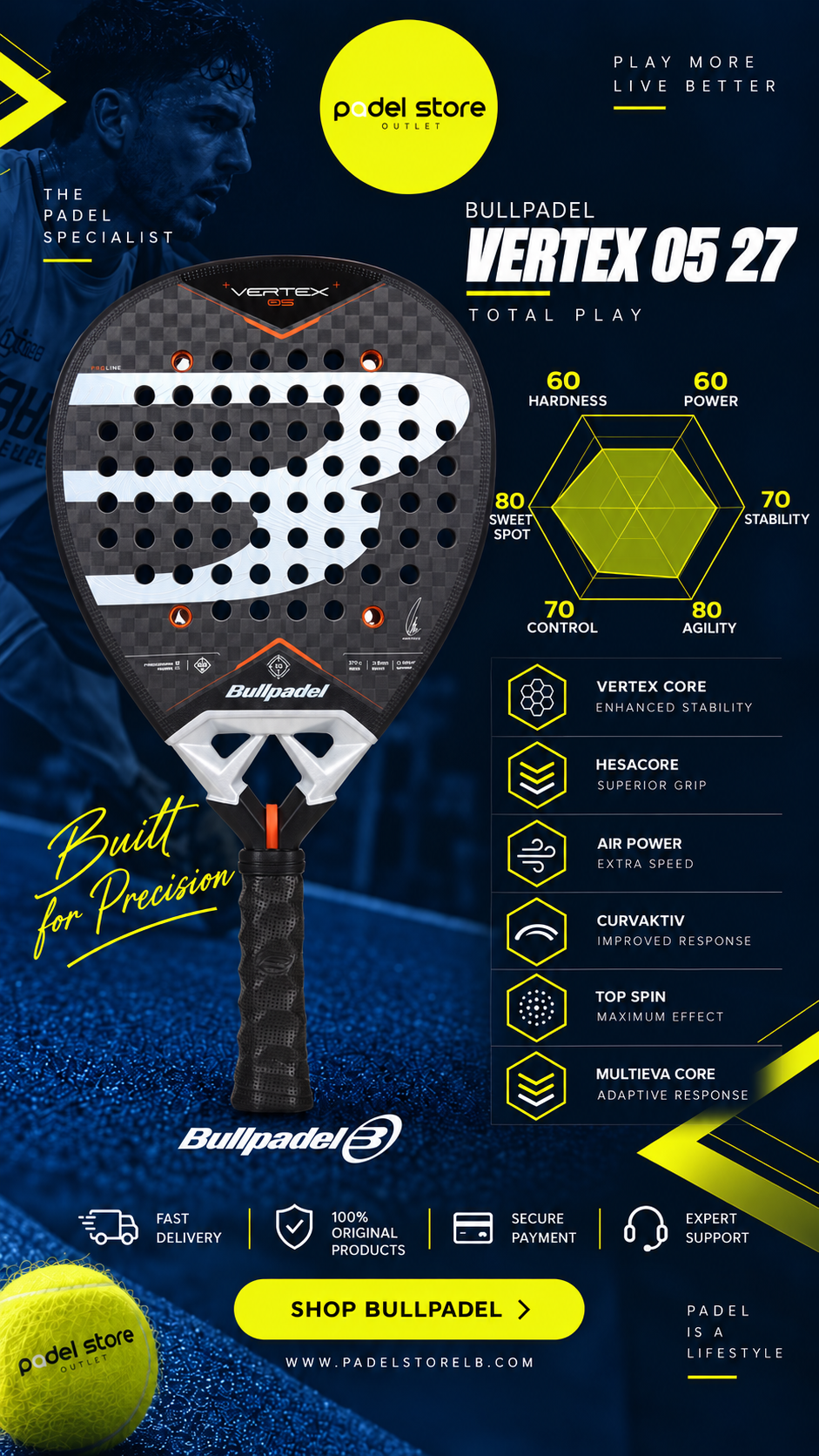 Bullpadel Vertex 05 2027 Padel Racket