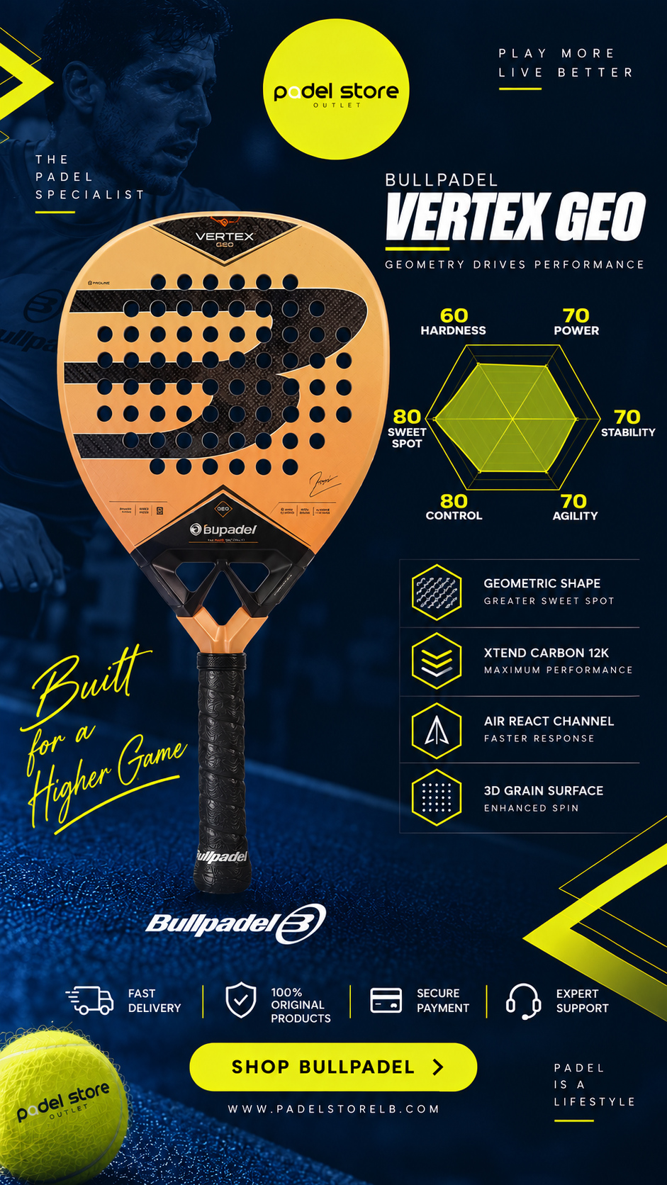 Bullpadel Vertex 05 GEO 2027 Padel Racket