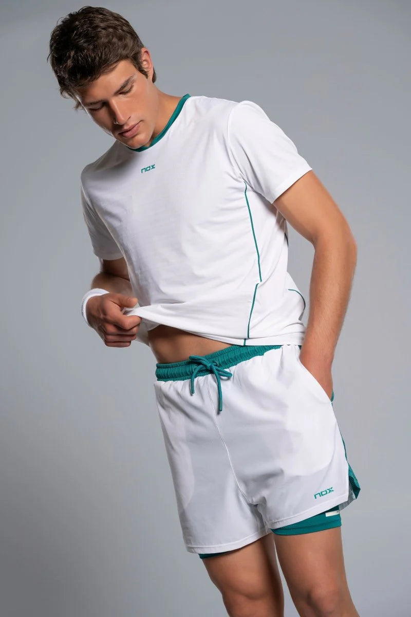 MEN'S SHORT PRO WHITE/IVY GREEN