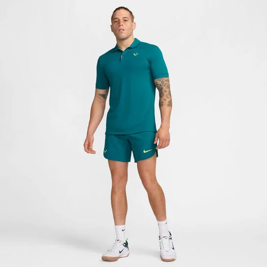 Nike Men's Dri-FIT Rafa Slim Tennis Polo in Geode Teal
