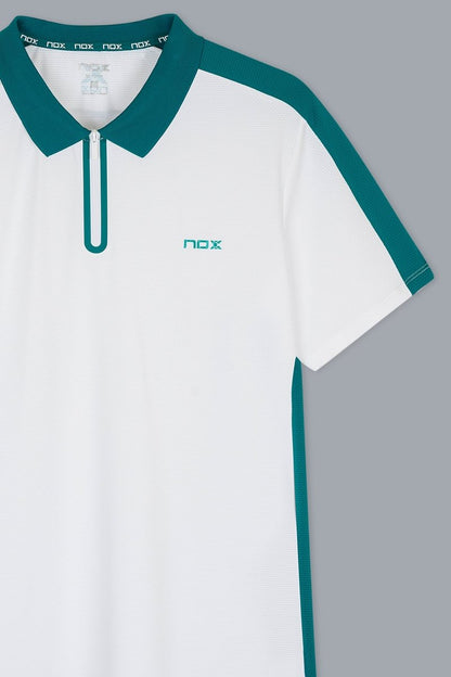 MEN'S PRO WHITE/IVY GREEN POLO