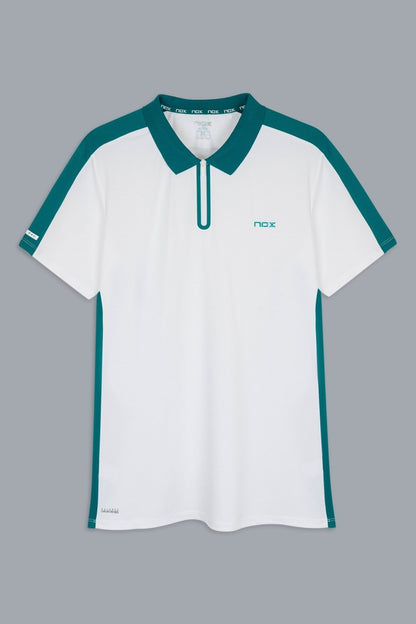 MEN'S PRO WHITE/IVY GREEN POLO