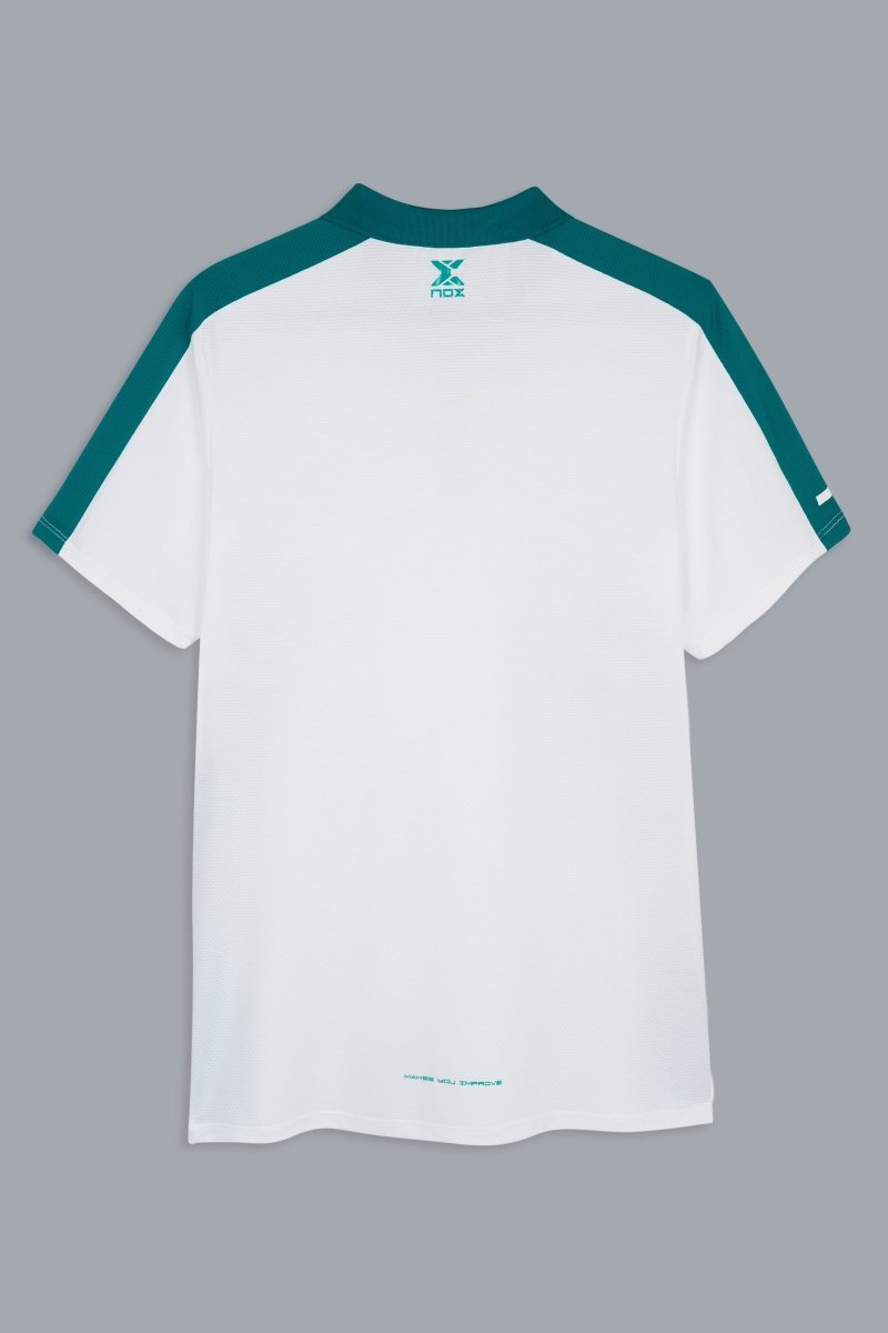 MEN'S PRO WHITE/IVY GREEN POLO