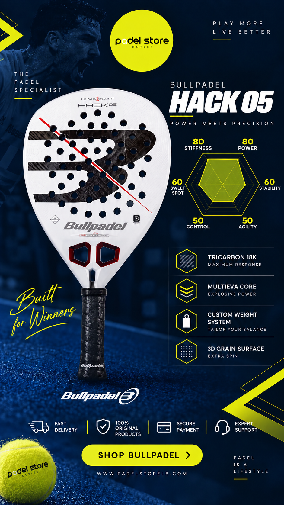 Bullpadel Hack 05 2027 Padel Racket