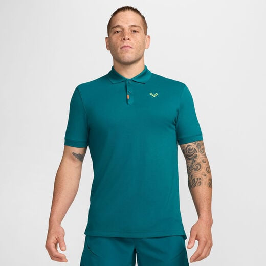 Nike Men's Dri-FIT Rafa Slim Tennis Polo in Geode Teal