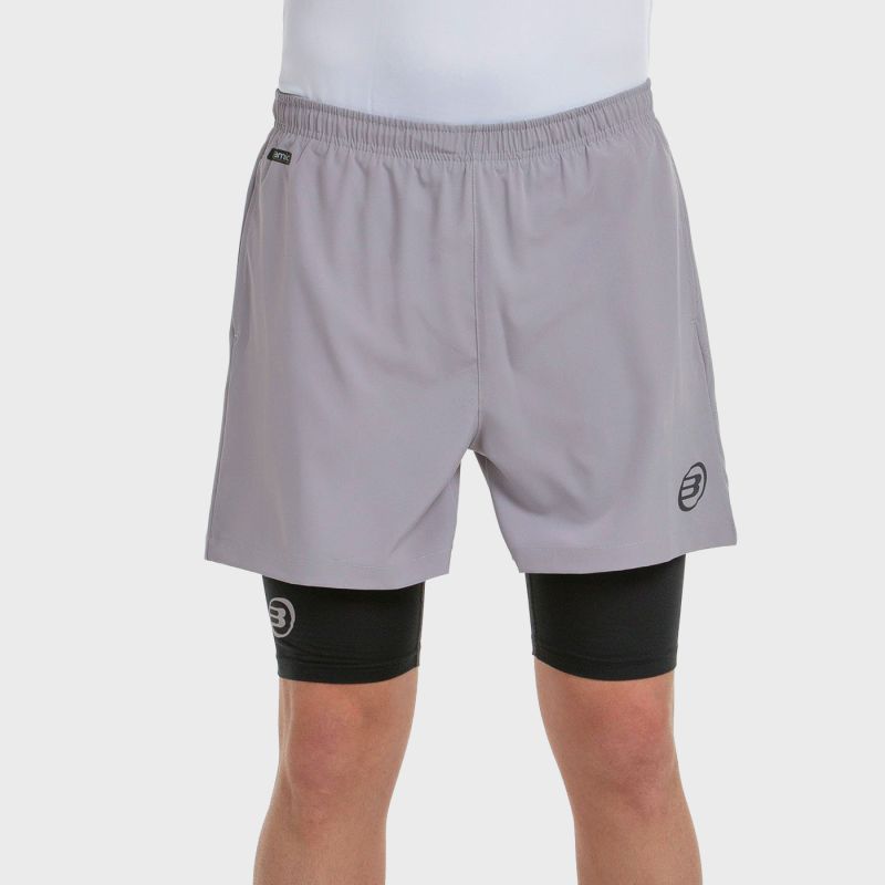 Bullpadel Meta men's padel shorts in Topo taupe, size XL