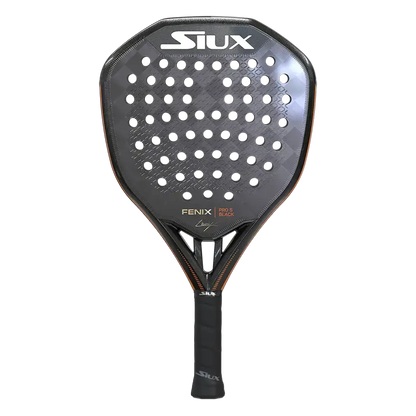Siux Fenix Pro 5 Black 2025 padel racket front view