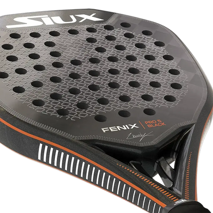 Siux Fenix Pro 5 Black 2025 racket detail view