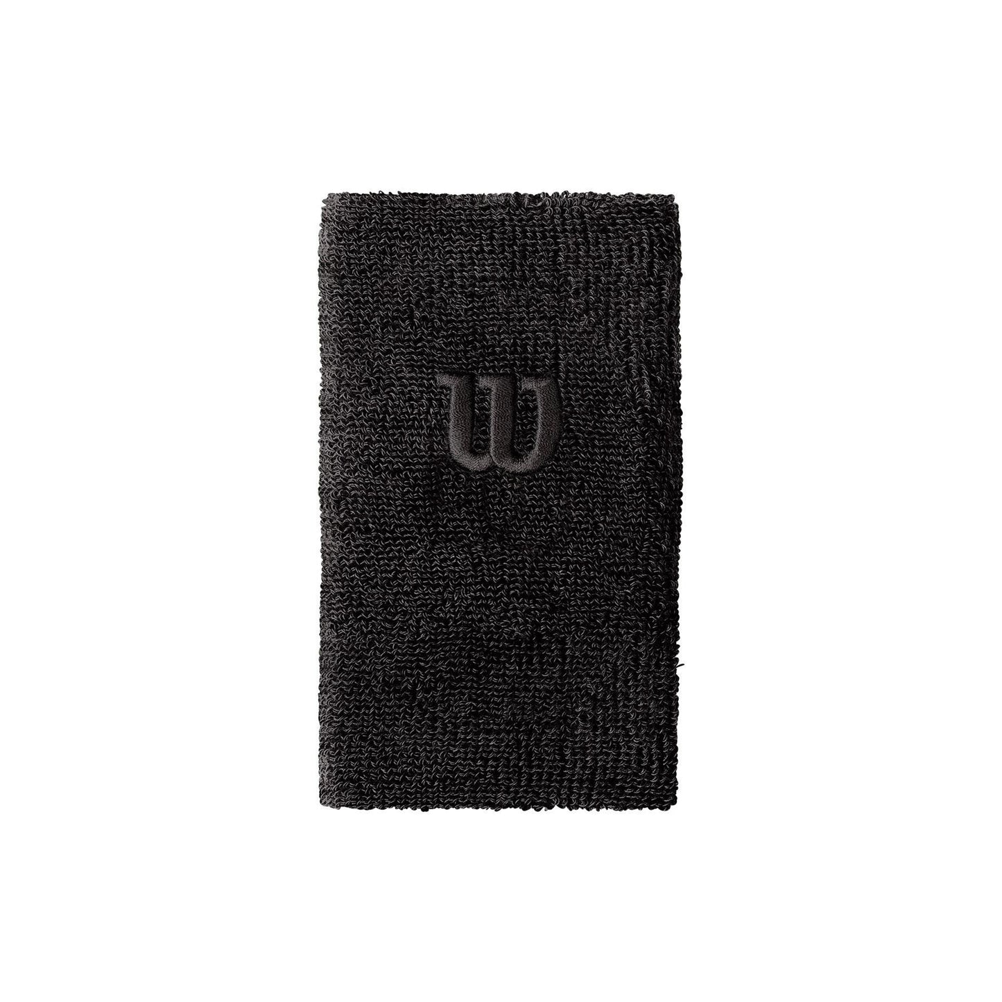 Wilson Extra Wide wristbands in black